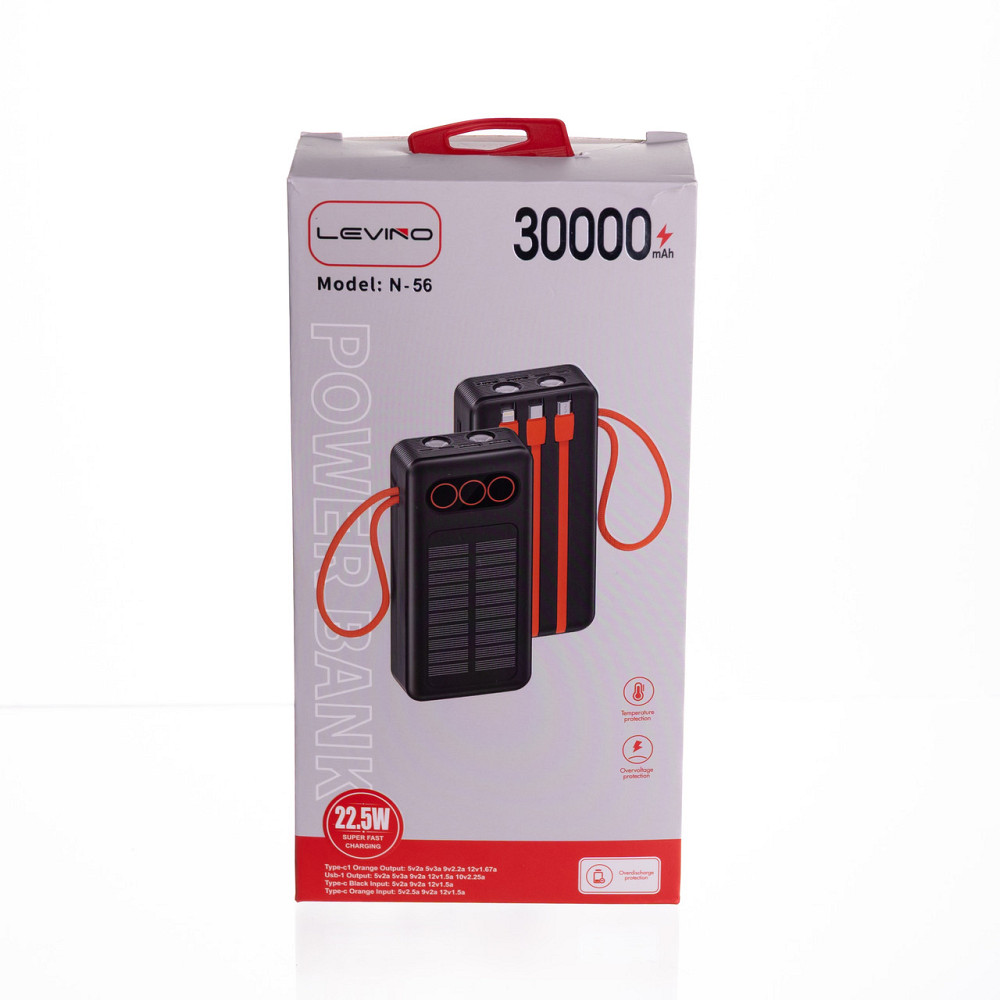Повербанк зі швидким заряджанням та 3 шнурами 30000 mAh портативний зарядний пристрій powerbank заряджання для телефона HP-N56 Коломия - фото 8