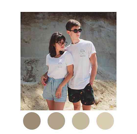 Білі Парні футболки для хлопця та дівчини Чернівці