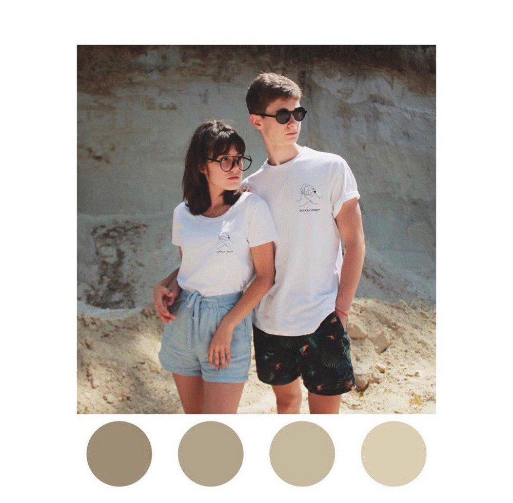 Білі Парні футболки для хлопця та дівчини Чернівці - фото 1