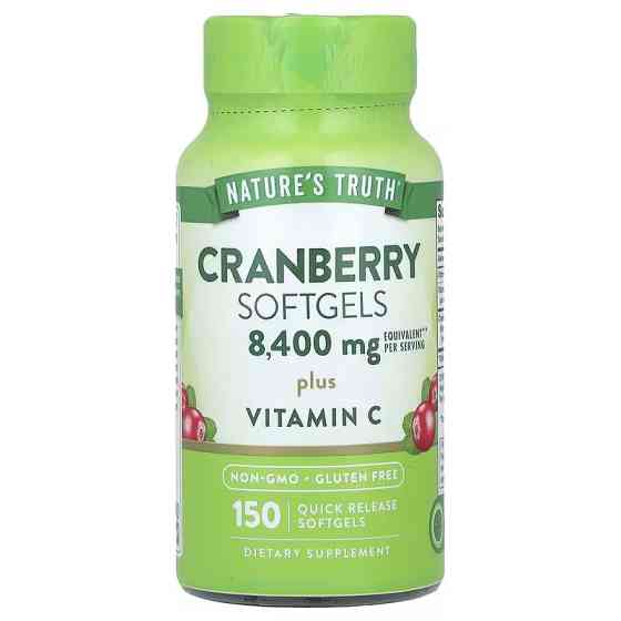 Cranberry Softgels Plus Vitamin C, 150 Quick Release Softgels Луцк