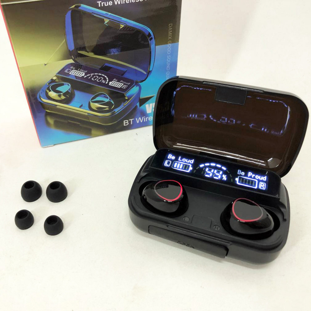 Беспроводные мини наушники с микрофоном M10, Стерео наушники для спорта Сенсорные ZO-38 Львов - изображение 6