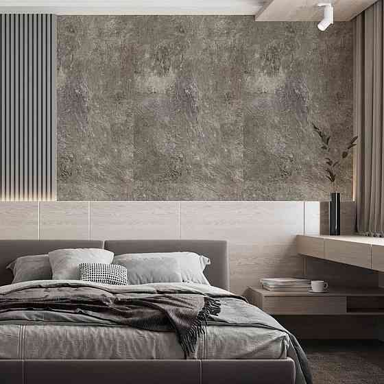 Самоклеящаяся виниловая плитка в рулоне 600х3000х2мм Серый мрамор Глянец SW-00001286 Днепр