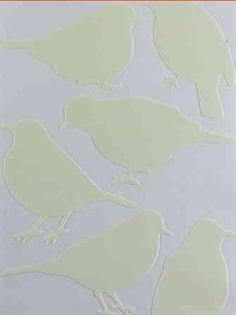 Світна наклейка "Пташки" - 10*15см (поглинають світло і світяться в темряві) Київ