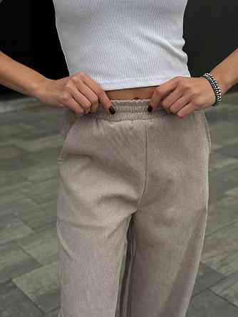 Женские вельветовый штаны палаццо 