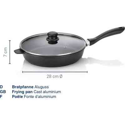 Сковорода Kela Gabor з кришкою та захистом, 28 см (10041) Винница