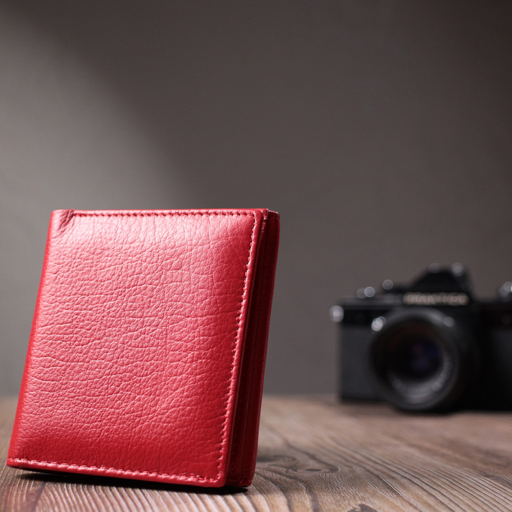 Удобный кошелек для женщин из натуральной кожи ST Leather 22710 Красный Киев - изображение 10