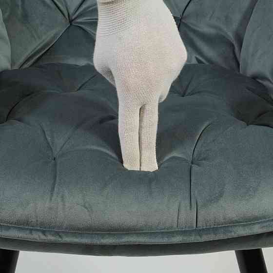 Стілець CHERRY VELVET чорний каркас/сірий BL.14 Київ