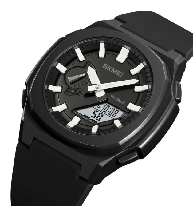 Часы мужские наручные Skmei 2091 (Черный/Белый/Белый) Киев - изображение 3