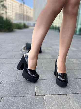 Туфлі жіночі SOFIS чорні лаковані шкіра каблук 12.5см розмір 36 (5276) Коломия