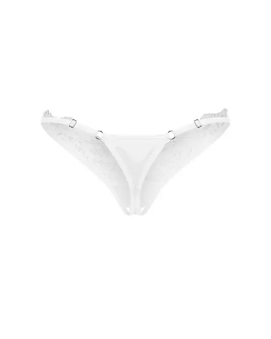 Трусики Obsessive Arrowel White crotchless thong L/XL Львів - фото 2