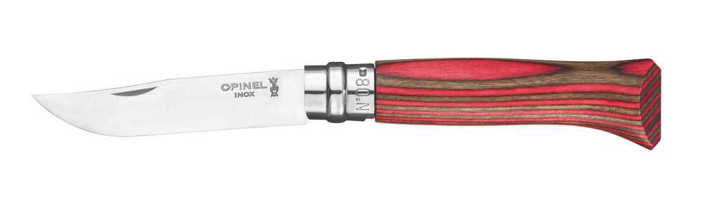 Складаний Ніж Opinel No08, SANDVIK 12C27 (002390) Червона береза Нововолинськ - фото 2