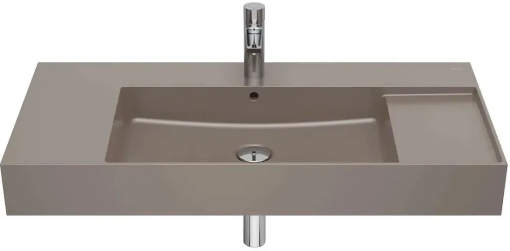 Раковина  Roca Inspira 100X49Cm Square Fineceramic Cafe (A32752A660) Киев - изображение 1