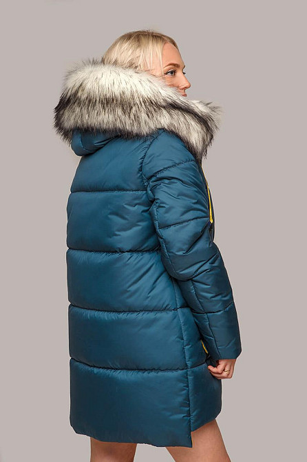 ЗИМНЯЯ ЖЕНСКАЯ КУРТКА ЛИЗА С МЕХОМ ЕНОТ, В РАЗМЕРАХ 44-56р Киев - изображение 5