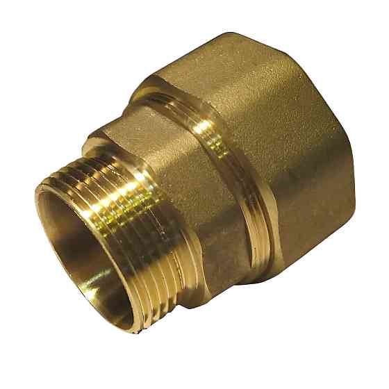 Соединение зажимное прямое для трубы Ø34мм 1″Н латунное LS552S OPTIMUM Киев