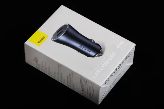 Зарядка в прикурювач 2Type-C QC 40Вт Baseus темно-серий Вінниця