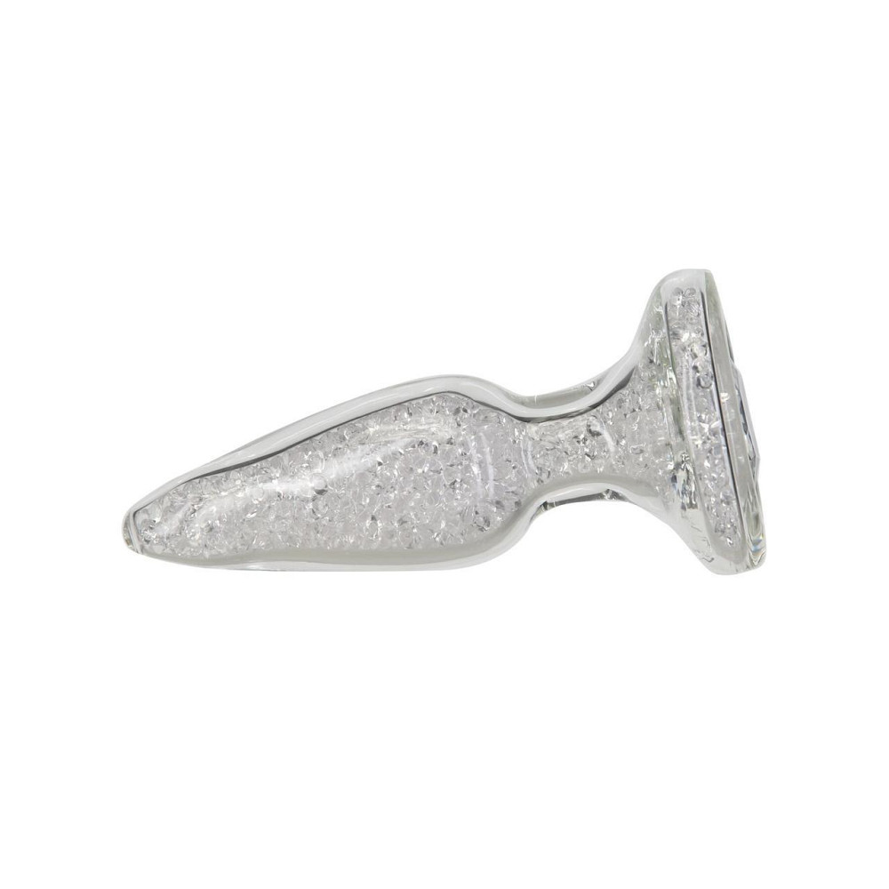 Стеклянная анальная пробка Pillow Talk Fancy Luxurious Glass Anal Plug, ⌀3,1см, вибропуля в подарок Sex Aura Киев - изображение 3