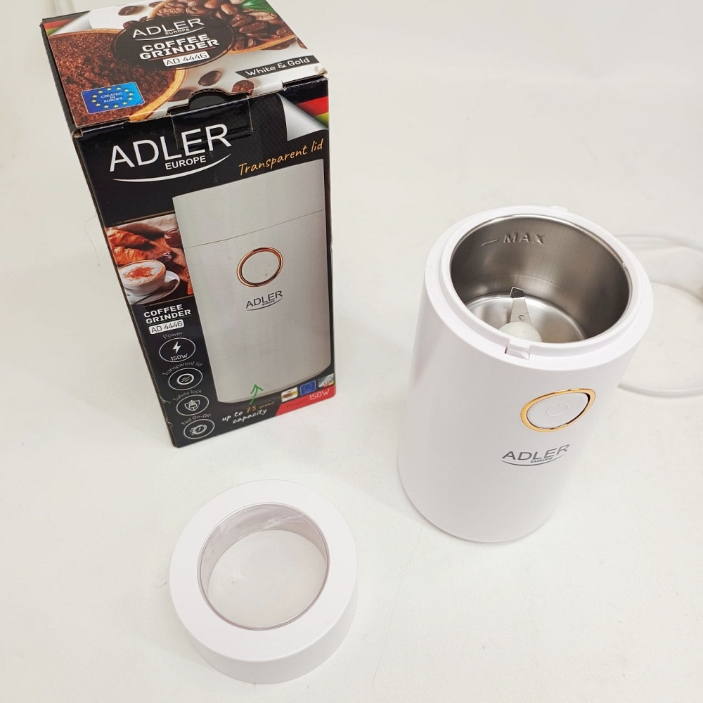 Кофемолка электрическая Adler AD 4446-wg Белая 150 Вт кухонный мини измельчитель для зерен кофе TN-18 Львов - изображение 19