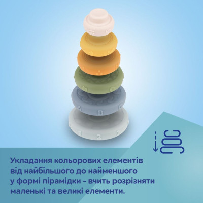 Развивающая игрушка Canpol пирамидка тактильная (79/103) Винница - изображение 2