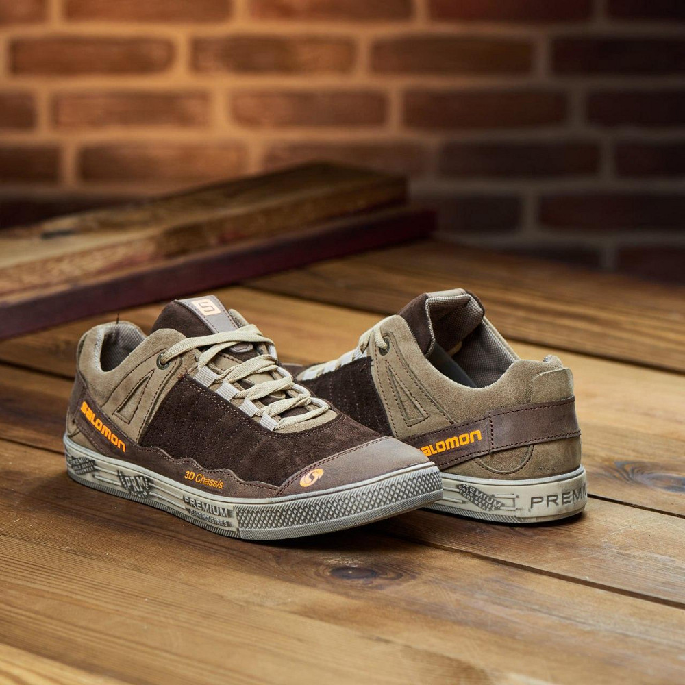 Чоловічі якісні шкіряні кросівки 381-кор Харьков - изображение 4