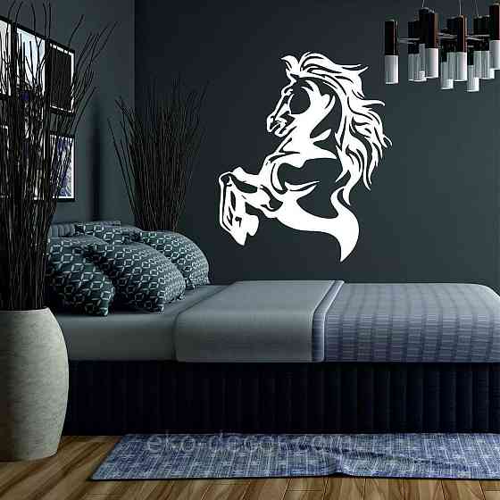 Декоративное настенное Панно «Лошадь», Декор на стену 50*41 см, Белый Киев