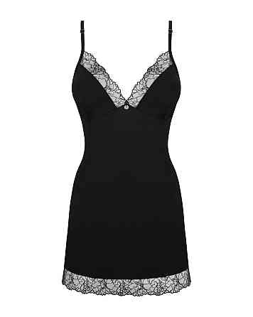 Сорочка и трусики Obsessive Bella Rou chemise & thong XL/2XL Sex Aura Киев