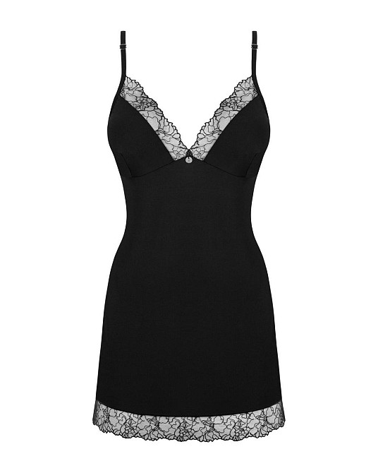 Сорочка и трусики Obsessive Bella Rou chemise & thong XL/2XL Sex Aura Киев - изображение 3
