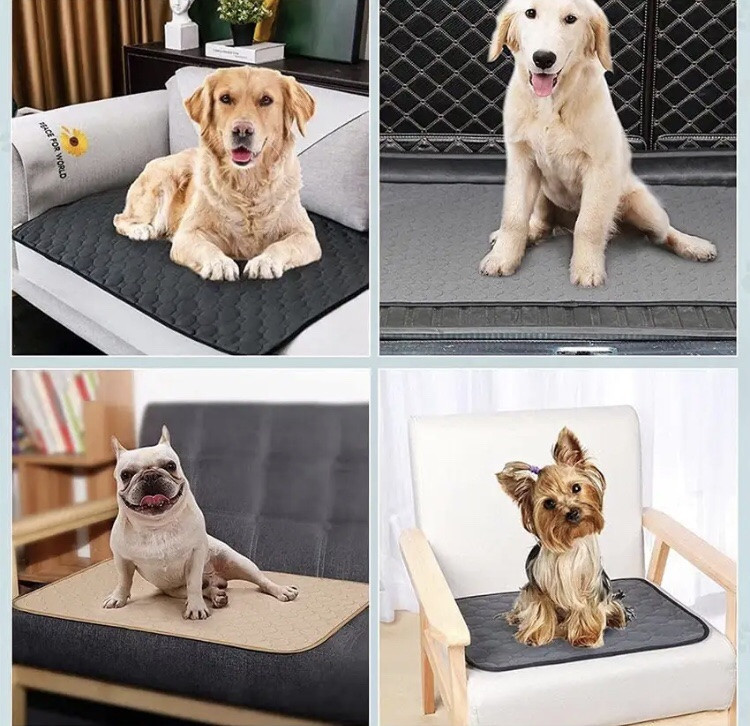 Коврик для котов и собак ,супервпитывающий, низ не пропускает мочу, размер 50*35 см, серый, нейлон. Киев - изображение 8