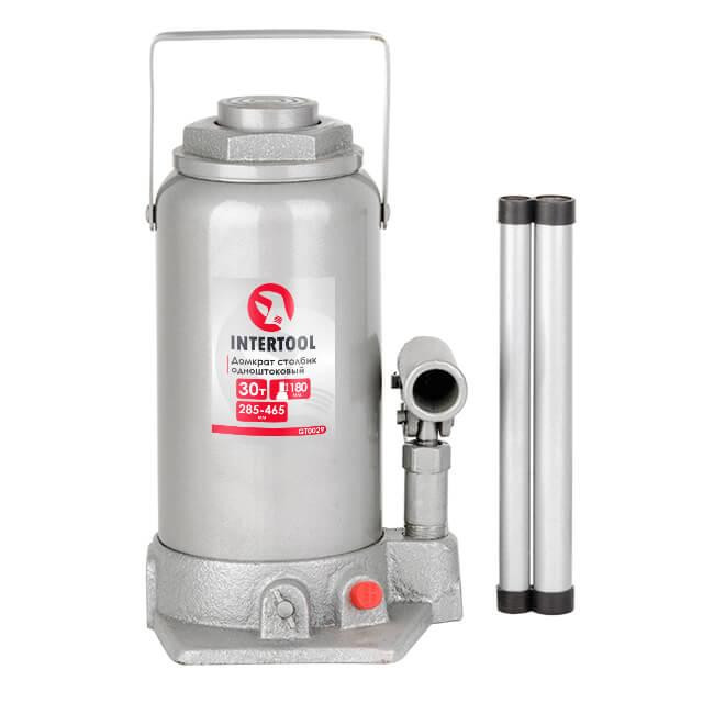 Домкрат "стовпчик" одноштоковий 30т, 285-465 мм INTERTOOL GT0029 Київ - фото 6