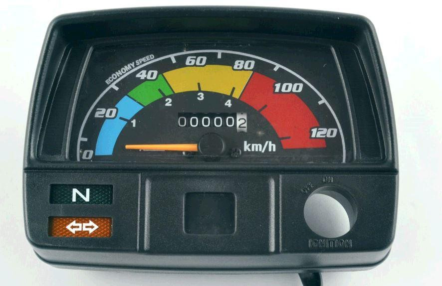 Панель приладів (у зборі) мопед Дельта (120км/ч, чорна з фішкою) (#MY-009) Мукачево - фото 1