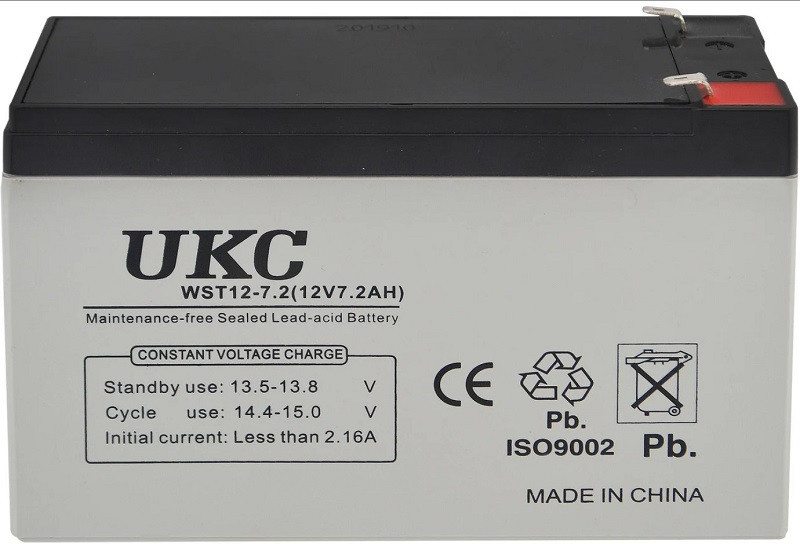 Акумулятор UKC 12V 7.2 Ah WST-7.2 RC201502 Винница - изображение 2