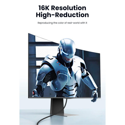 Кабель мультимедійний DisplayPort M to DisplayPort M 1.0m 16K DP118 black Ugreen (15383) Вінниця - фото 11