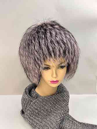 Меховая шапка женская Ангелина Пудровый Харьков