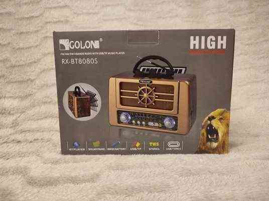 Радіоприймач Golon RX BT 8080 SOLAR акумуляторний з сонячною панеллю (Bluetooth, USB, TF, ліхтар, FM/AM/SW) Одеса
