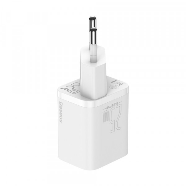 Зарядний пристрій 1xUSB 25W (USB-C) Білий Baseus (CCSP020102) Київ - фото 3