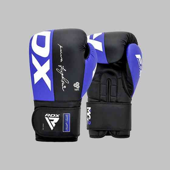 Боксерські рукавиці RDX REX F4 BLUE/BLACK-12 унцій (капа в комплекті) Каменское