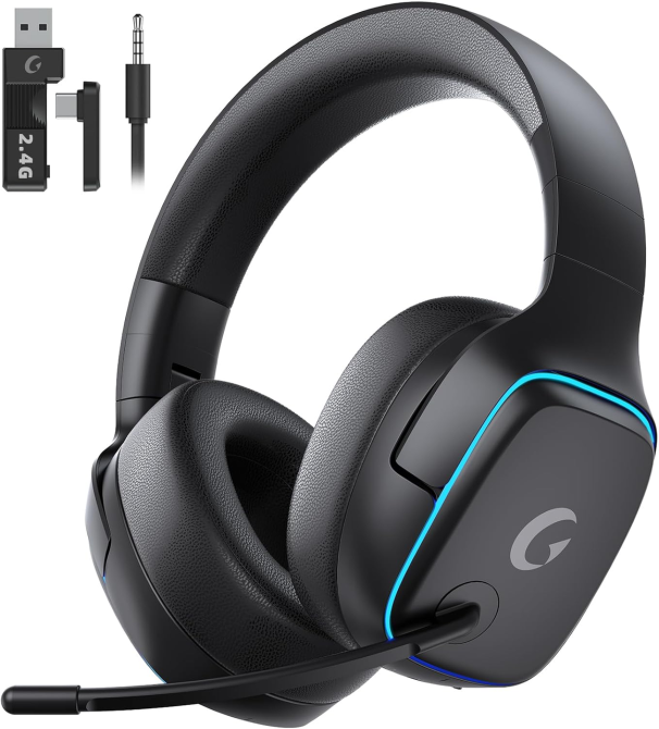 Беспроводная игровая гарнитура Captain 780 7.1, 2.4 ГГц/Bluetooth 5.3/3.5 мм, 50 мм, до 70 ч, RGB Киев - изображение 2