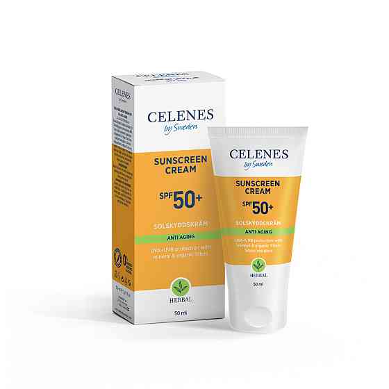 Солнцезащитный крем против старения SPF 50+ Celenes 50 мл Винница