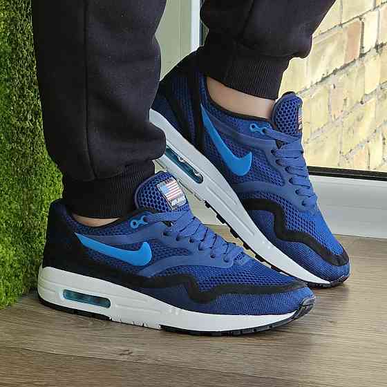 Мужские Кроссовки Nike Air Max 90 Синие Найк Летние Сеточка (размеры: 41,42,43,44,45) Видео Обзор Днепр