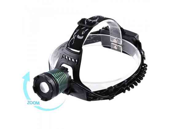 Мощный налобный фонарь Police 2188-T6, ЗУ mircoUSB, 2х18650, zoom, Box Бровары