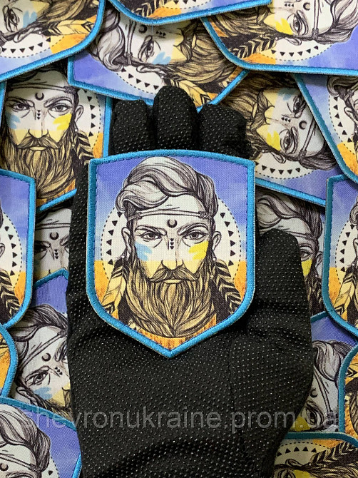 Друкований шеврон Українець (Форма щит. На липучці) Розмір 9x7см Київ - фото 6