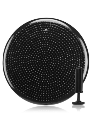 Балансировочная подушка Gymtek черная + насос Киев