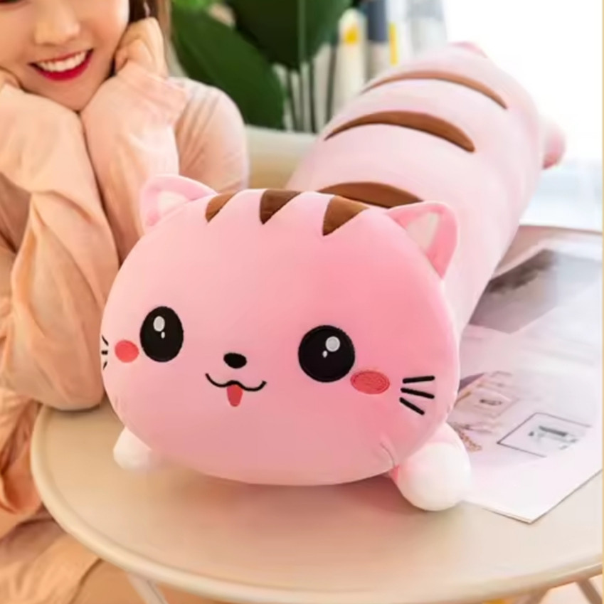 Кот батон розовой 110см мягкая игрушка подушка обнимашка Київ - фото 1