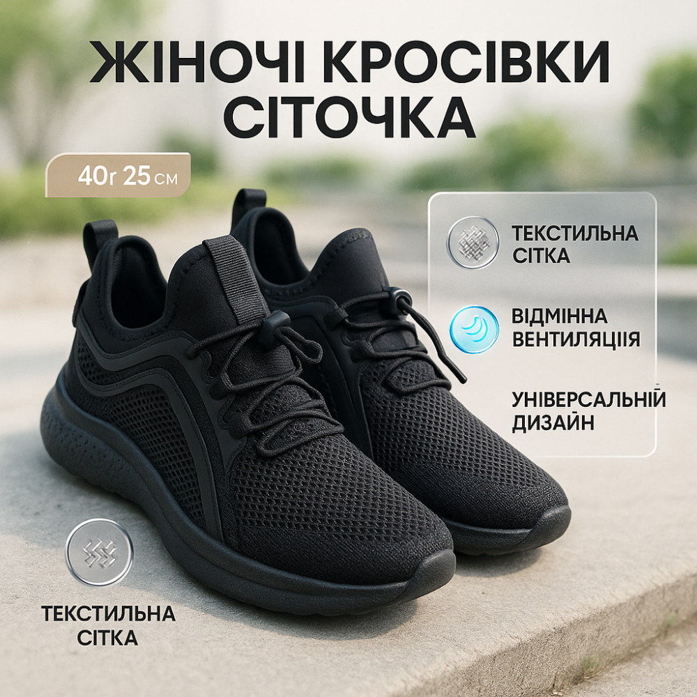 Кросівки жіночі текстильні сітка, Жіночі кросівки сітка для повсякденної активності KP-77 Львів - фото 7
