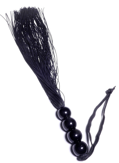 Силиконовый флогер ( длина 37 см ) Fetish Boss Series - Silicone Whip Black 14
