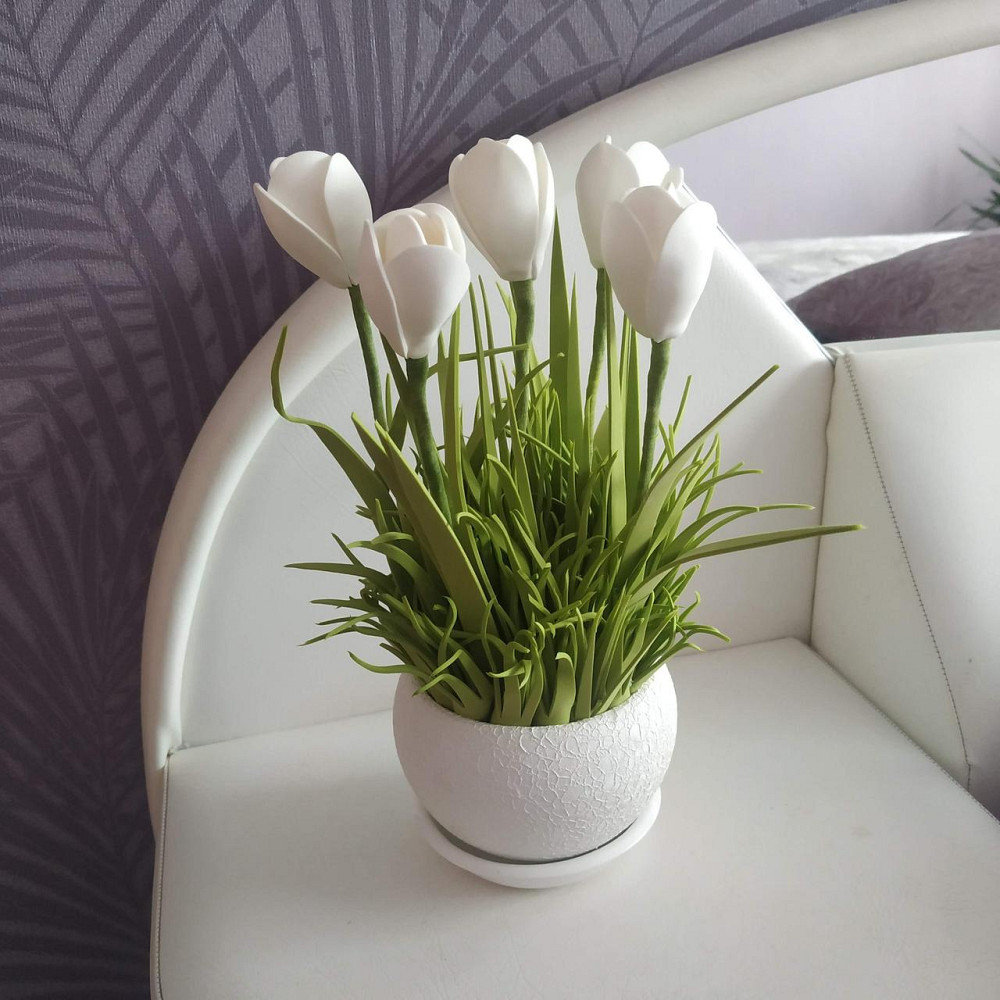 Світильник-нічник_Білі крокуси Дніпро - фото 3