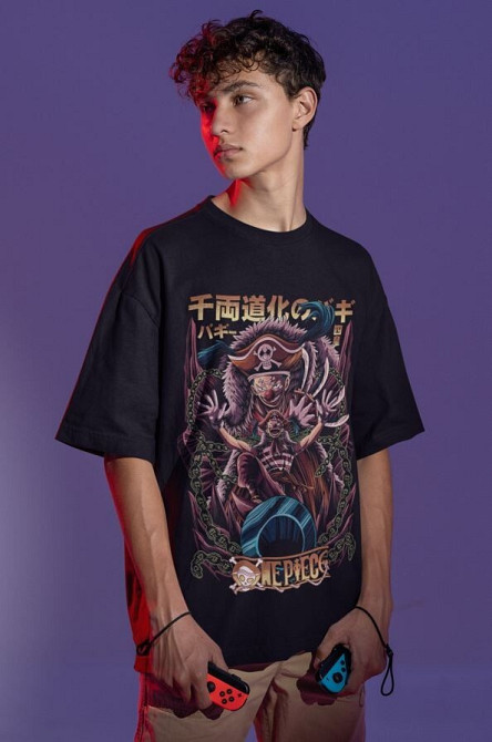 Футболка з аніме принтом Аніме Вінтаге Спекіал Аніме оверсайз (S/M/L) Чорний AnimeJ1013 Дніпро - фото 2