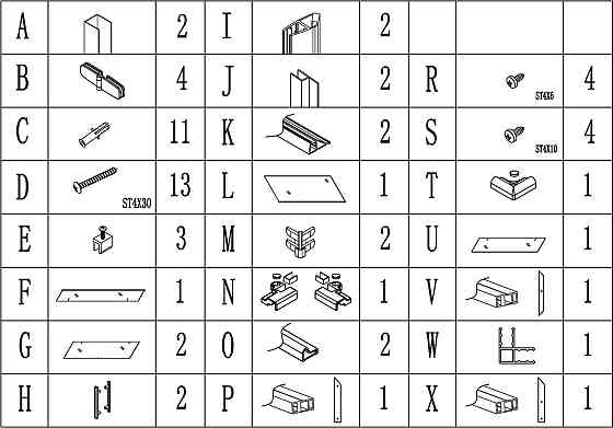 Душова кабіна квадратна без піддона від стіни WDA N90TC BRAVO (1уп.) (000028429) Київ