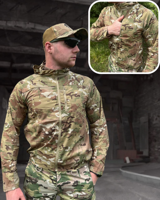 Штормівка тактична літня Tactical Series мультикам штормовка легка весняна куртка всі розміри   WAR Львів - фото 1