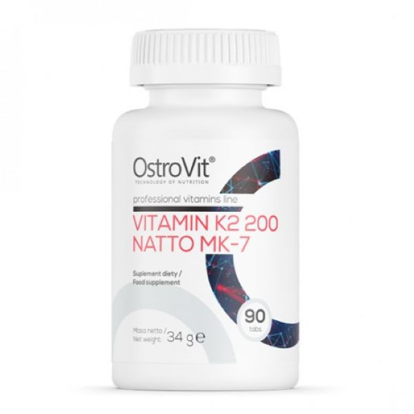 Вітамін К2 Ostrovit Vitamin K2 200 Natto MK-7 90 tabs Луцьк - фото 1