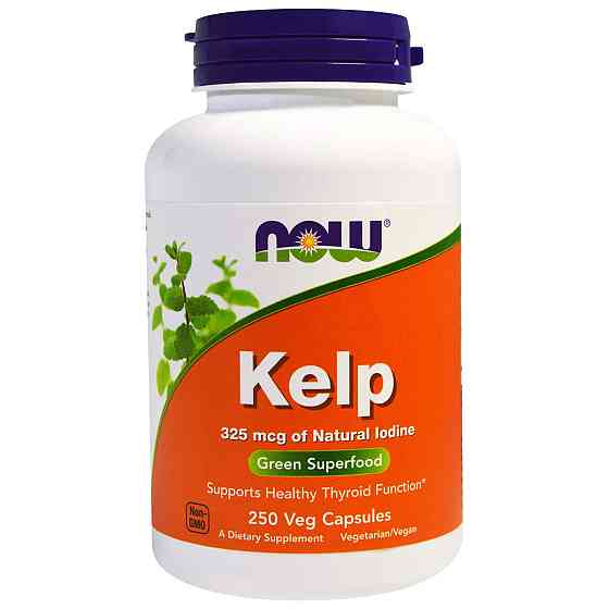 Ламинария, Kelp, Now Foods, 250 вегетарианских капсул Луцьк